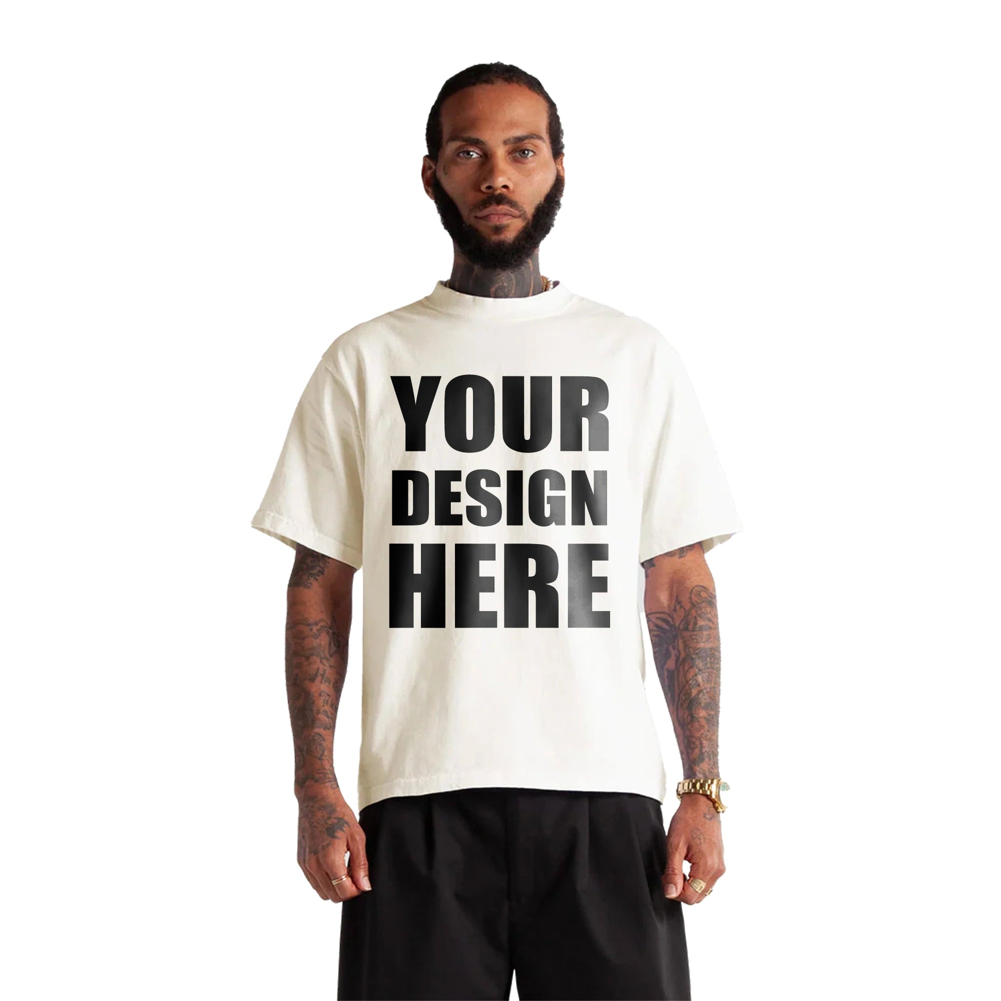 Custom Shaka Wear Drop Shoulder Cropped T-Shirt - Premium Blank