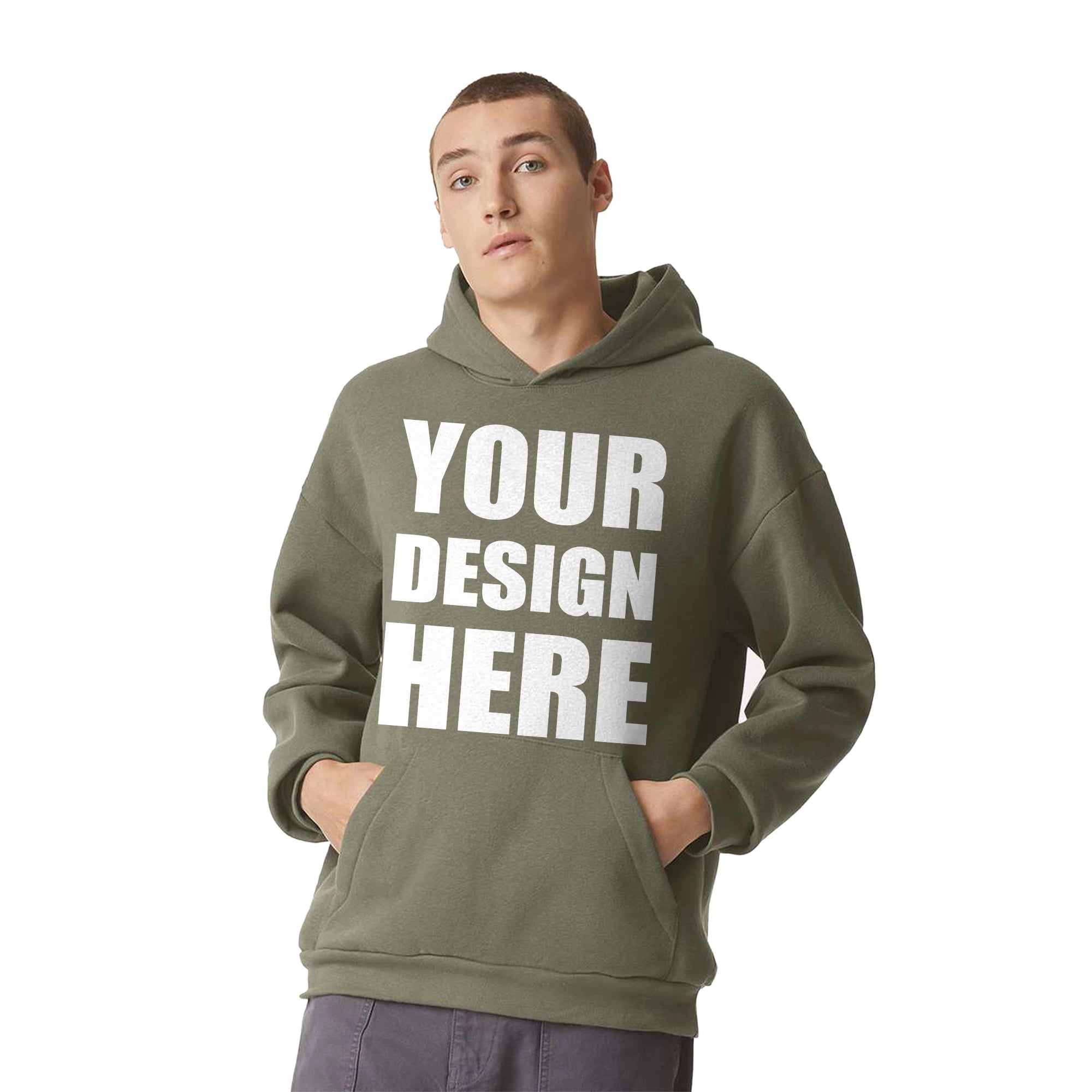 Custom Heavy Fleece Hoodie Sweatshirt - Retail Blank