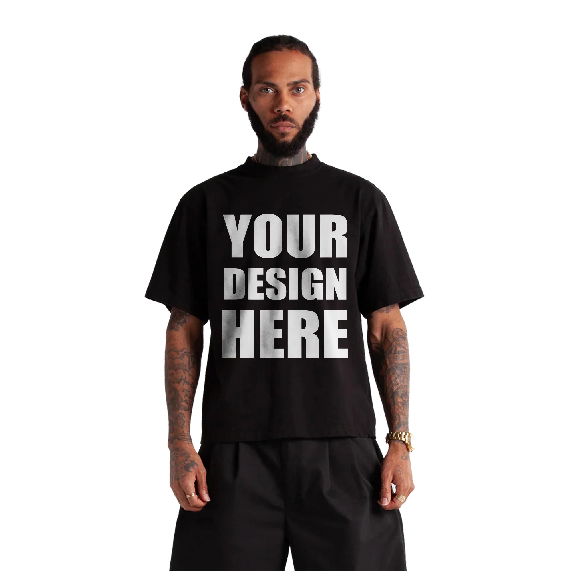 Custom Shaka Wear Drop Shoulder Cropped T-Shirt - Premium Blank
